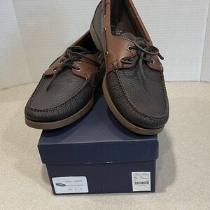 Brooks Brothers Two-Tone Leather Boat Shoes